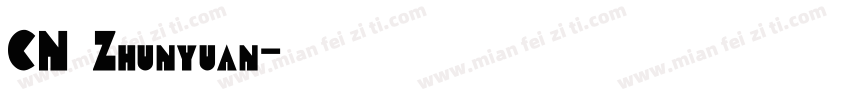 CN Zhunyuan字体转换